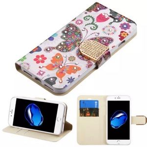 MYBAT iPhone 7 Phone Case Wallet 🦋🌷